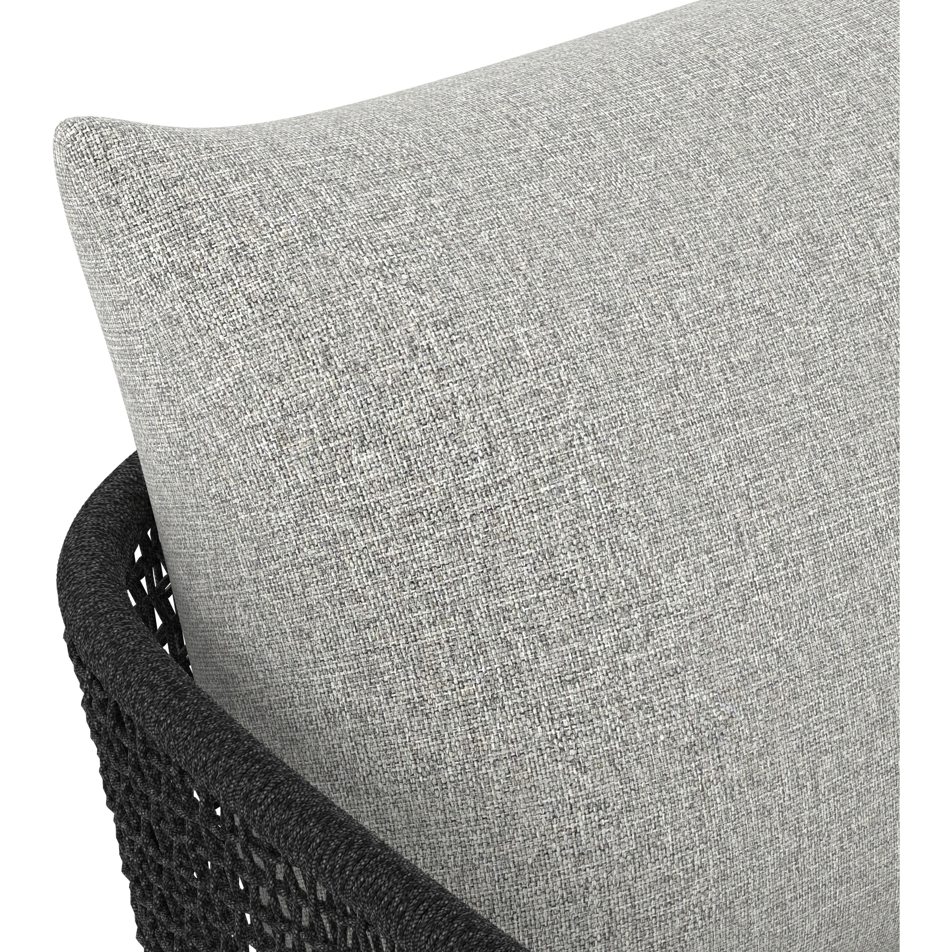 Capri Smoke Grey / Copacabana Marble Outdoor Dining Armchair